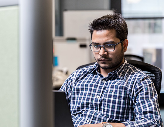 Person working in Laptop