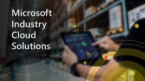 Microsoft Industry Cloud Solutions banner