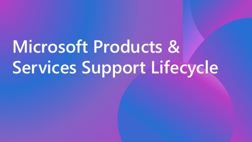 Microsoft Support Lifecycle banner image