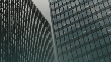 Facade of two skyscrapers