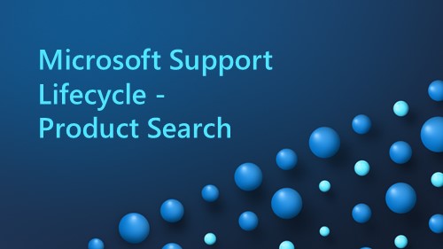 Microsoft Support Lifecycle banner