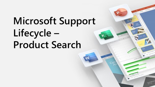 Microsoft Support Lifecycle Product Search banner image