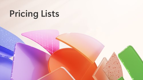 Pricing lists banner image