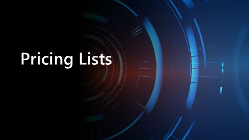Pricing Lists banner