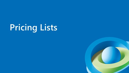 Pricing Lists