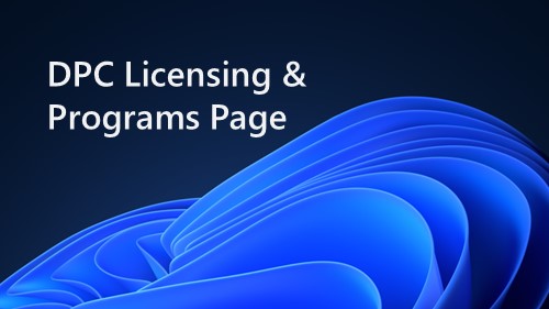 DPC Licensing Programs Page Banner