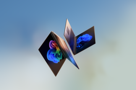 An image showing two laptops displaying Windows logos