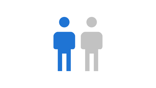 Icon of two people standing