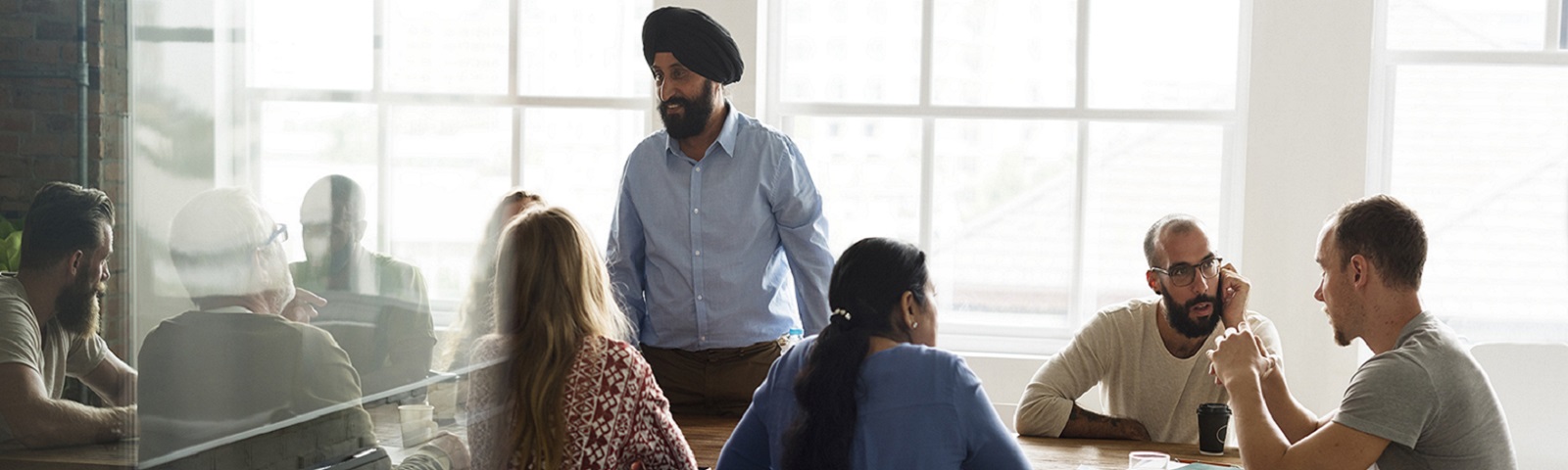 5 persons in a group discussion