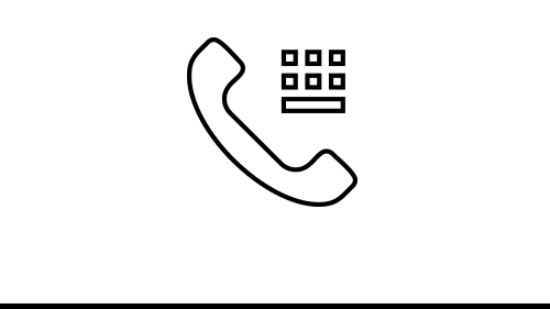 icon of phone with dial pad