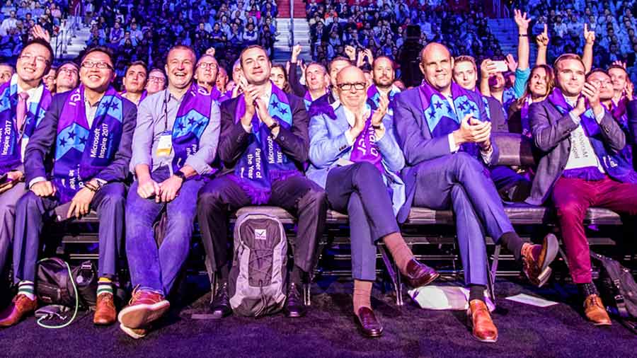 Partners in crowd at 2018 Inspire