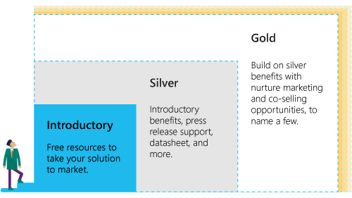Stair steps showing levels of GTM services