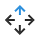 Icon of four arrows pointing in different directions