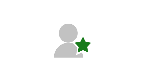 Illustration of person with star award