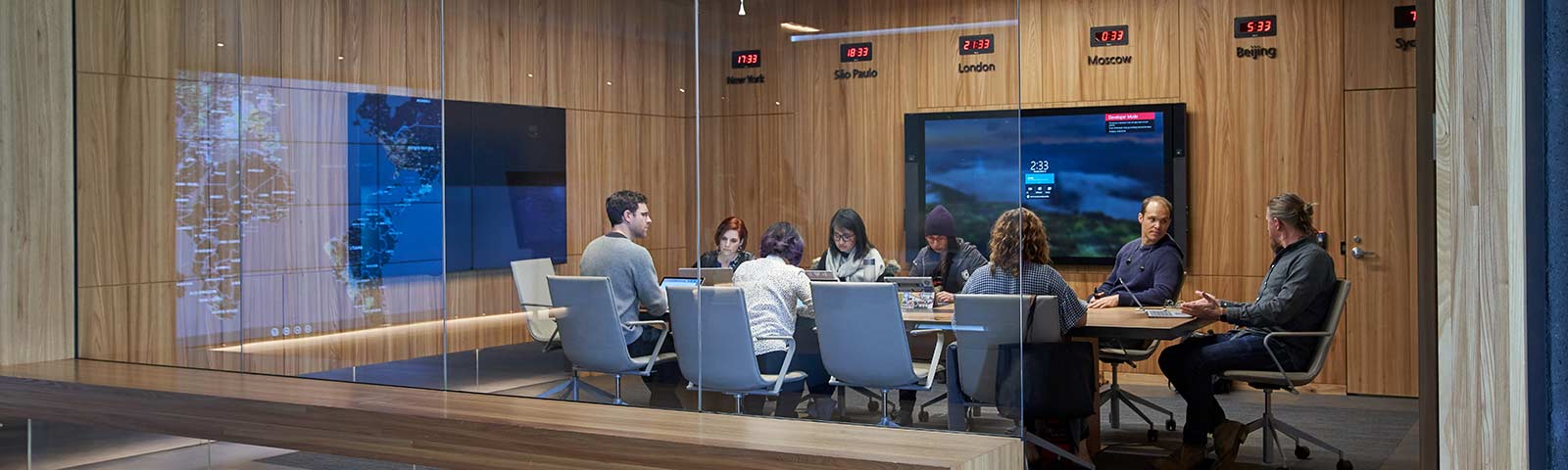 Group of people sitting at table
