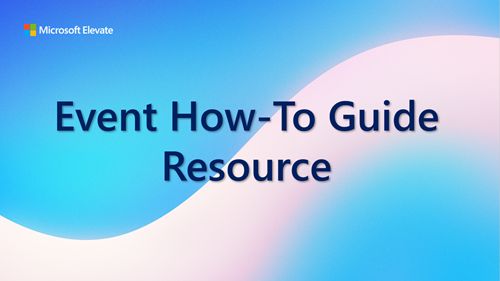 Event How To Guide Resource
