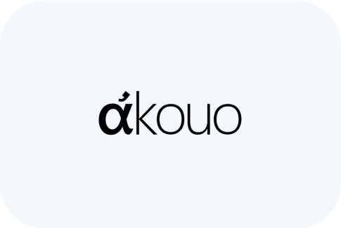 The Akouo company logo