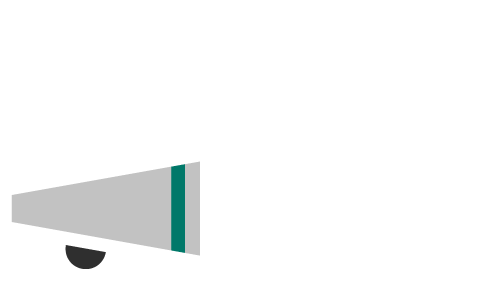 A simple illustration of a megaphone