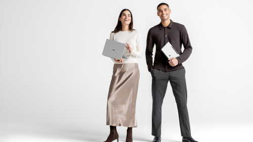 Two persons having the Surface devices